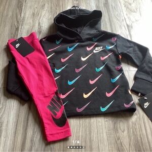 Nike toddler girl Hoodie & Leggings outfit size 3T(NWT) ~PRICE FIRM, NO OFFERS~